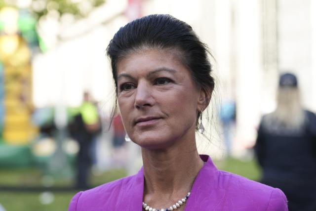 10 September 2026, Berlin: The Sahra Wagenknecht Alliance (BSW) founder Sahra Wagenknecht attends a campaign event at Prerower Platz. A new House of Representatives will be elected in Berlin on September 20. Photo: Sven Kaeuler/dpa