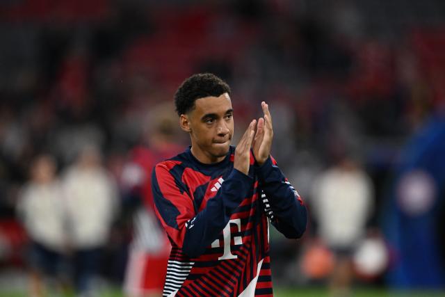 10 September 2026, Bavaria, Munich: Bayern Munich's Jamal Musiala warms up prior to the start of the UEFA Champions League group stage soccer match between Bayern Munich and FK Bodo/Glimt at Allianz Arena. Photo: Sven Hoppe/dpa