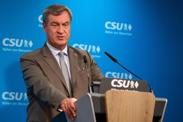 13 September 2026, Bavaria, Munich: Markus Soeder, Minister-President of Bavaria, speaks during a press conference at the opening of the Christian Social Union (CSU) Executive Board's closed-door meeting at the CSU state headquarters. Photo: Sven Hoppe/dpa