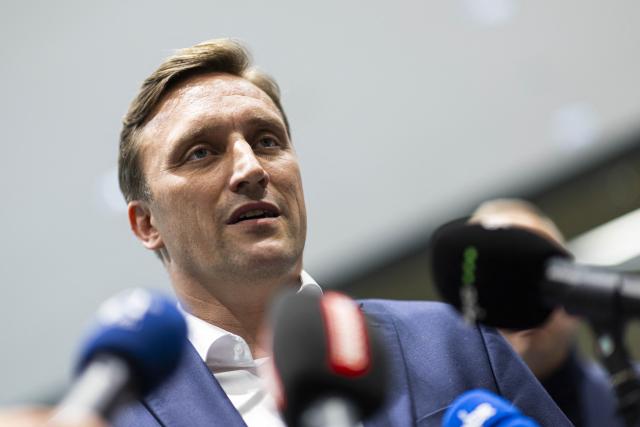 13 September 2026, Lower Saxony, Hanover: Sebastian Lechner, state chairman of the Christian Democratic Union (CDU) in Lower Saxony, makes a press statement at the Haus der Region. Photo: Michael Matthey/dpa