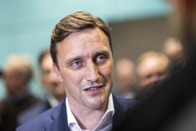13 September 2026, Lower Saxony, Hanover: Sebastian Lechner, state chairman of the Christian Democratic Union (CDU) in Lower Saxony, speaks during a press conference at the Haus der Region. Photo: Michael Matthey/dpa