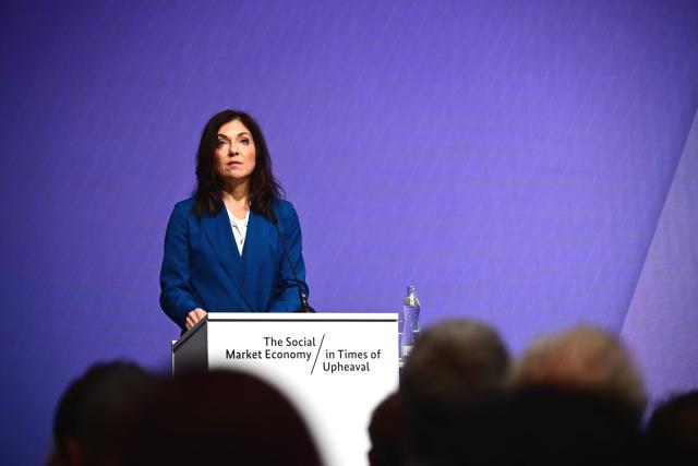 14 September 2026, Berlin: German Minister for Economic Affairs and Energy, speaks at the opening of the economic policy symposium titled "The Social Market Economy in Times of Upheaval-A Stronger Europe: Creating the Conditions for Growth and Stability." Photo: Sebastian Gollnow/dpa
