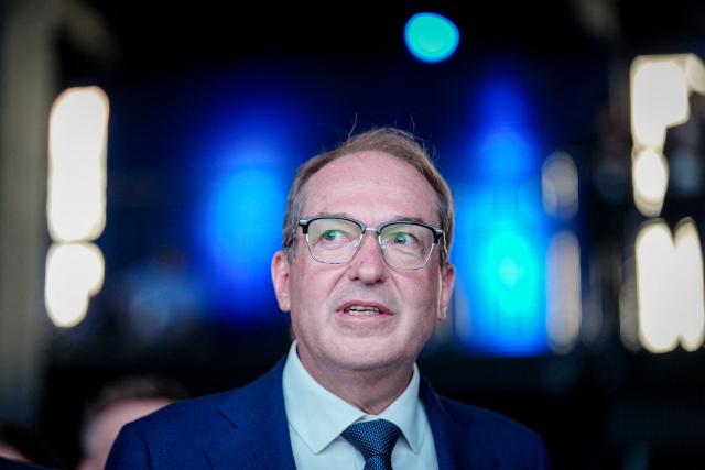 14 September 2026, Berlin: German Interior Minister Alexander Dobrindt attends the Interior Ministry's conference on local government. The conference focuses on civil defense, democratic resilience, information security, the fight against organized crime, and the Future Pact between the federal government, the states and local governments. Photo: Kay Nietfeld/dpa