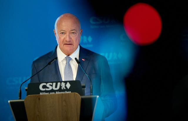14 September 2026, Bavaria, Munich: Austria's Federal Chancellor Christian Stocker speaks during a press conference at the Christian Social Union (CSU) state headquarters to mark the conclusion of the CSU Party Executive Committee's closed-door meeting. Photo: Sven Hoppe/dpa
