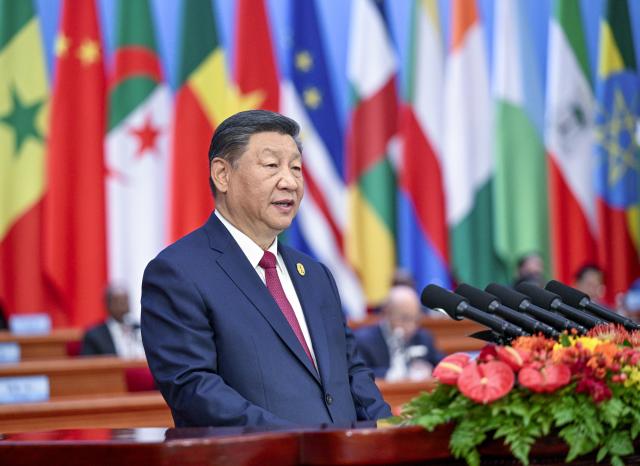 (241229) -- BEIJING, Dec. 29, 2024 (Xinhua) -- Chinese President Xi Jinping delivers a keynote speech titled "Joining Hands to Advance Modernization and Build a Community with a Shared Future" while attending the opening ceremony of the 2024 Summit of the Forum on China-Africa Cooperation (FOCAC) at the Great Hall of the People in Beijing, capital of China, Sept. 5, 2024.
  Top 10 China news events of 2024
  5. Head-of-state diplomacy ushers in new chapter, high-standard opening-up advances
  Over the past year, Chinese President Xi Jinping has engaged in intensive head-of-state diplomacy both at home and abroad. He attended major events such as the Beijing Summit of the Forum on China-Africa Cooperation -- the largest China-hosted diplomatic event in recent years, and the Conference Marking the 70th Anniversary of the Five Principles of Peaceful Coexistence.
  Xi made four overseas visits in 2024 -- to Europe, to Central Asia, for the BRICS Summit, and to Latin America. He also participated in a series of multilateral summits.
  China's major-country diplomacy with Chinese characteristics has fostered a favorable external environment for Chinese modernization.
  Meanwhile, high-standard opening-up has advanced steadily, and the high-quality Belt and Road cooperation has achieved new progress. Events such as the China International Import Expo and the China International Supply Chain Expo have been held in succession, and policies optimizing foreign entry into China have been widely welcomed.
  China is advancing the building of a community with a shared future for humanity, promoting an equitable and orderly multipolar world and inclusive economic globalization that is beneficial for all. By implementing the Global Development Initiative, the Global Security Initiative and the Global Civilization Initiative, China contributes its solutions to addressing global challenges. (Xinhua/Li Xueren)