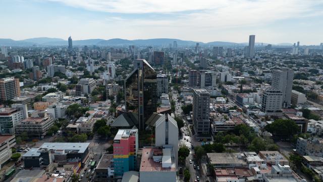 (250511) -- GUADALAJARA, May 11, 2025 (Xinhua) -- This aerial drone photo taken on May 8, 2025 shows a city view of Guadalajara, Jalisco, Mexico. Guadalajara, Mexico's second-largest city, is a key economic hub and preserves rich cultural heritages. (Xinhua/Li Mengxin)