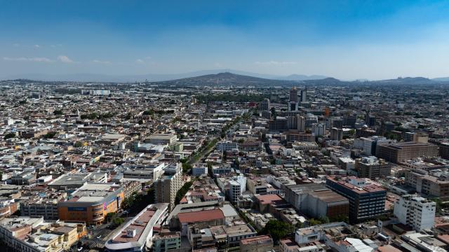 (250511) -- GUADALAJARA, May 11, 2025 (Xinhua) -- This aerial drone photo taken on May 8, 2025 shows a city view of Guadalajara, Jalisco, Mexico. Guadalajara, Mexico's second-largest city, is a key economic hub and preserves rich cultural heritages. (Xinhua/Li Mengxin)