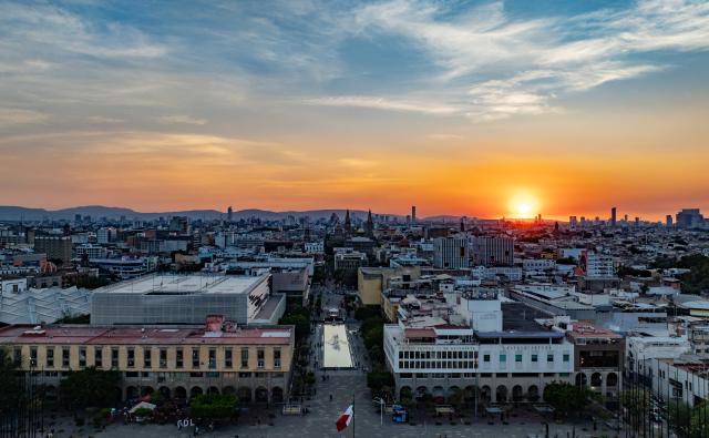 (250511) -- GUADALAJARA, May 11, 2025 (Xinhua) -- This aerial drone photo taken on May 8, 2025 shows a city view of Guadalajara, Jalisco, Mexico. Guadalajara, Mexico's second-largest city, is a key economic hub and preserves rich cultural heritages. (Xinhua/Li Mengxin)