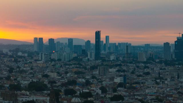 (250511) -- GUADALAJARA, May 11, 2025 (Xinhua) -- This aerial drone photo taken on May 8, 2025 shows a city view of Guadalajara, Jalisco, Mexico. Guadalajara, Mexico's second-largest city, is a key economic hub and preserves rich cultural heritages. (Xinhua/Li Mengxin)