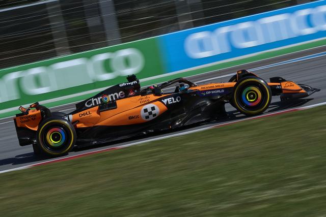 (250531) -- MONTMELO, May 31, 2025 (Xinhua) -- McLaren's Australian driver Oscar Piastri competes during a free practice of the 2025 Formula One Spanish Grand Prix at the Catalunya Circuit in Montmelo, near Barcelona, Spain, May 30, 2025. (Photo by Pablo Morano/Xinhua)