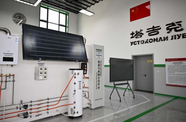 (250601) -- DUSHANBE, June 1, 2025 (Xinhua) -- This photo taken on May 31, 2025 shows a view at the Luban Workshop in Dushanbe, Tajikistan. The Luban Workshop in Tajikistan, co-founded by China's Tianjin Urban Construction Management and Vocation Technology College and Tajik Technical University, was officially put into operation in November 2022. It covers 1,138 square meters and is the first of its kind in Central Asia.
   The workshop, named after Lu Ban, an ancient Chinese woodcraft master, is a Chinese vocational workshop program training talent overseas, a win-win model for vocational education cooperation.
    So far, the workshop has provided learning and training opportunities for more than 1,500 undergraduate and graduate students. (Xinhua/Li Renzi)