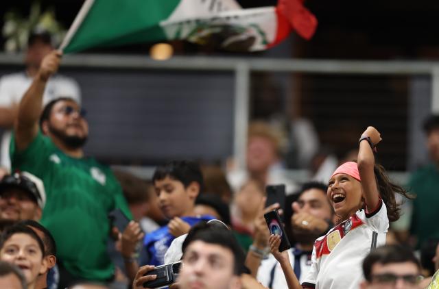 (250702) -- ATLANTA, July 2, 2025 (Xinhua) -- A supporter of CF Monterrey cheers before the round of 16 match between Borussia Dortmund of Germany and CF Monterrey of Mexico at the FIFA Club World Cup 2025 at the Mercedes-Benz Stadium, Atlanta, Georgia, the United States, July 1, 2025. (Xinhua/Li Ming)
