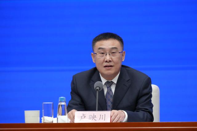 (250703) -- BEIJING, July 3, 2025 (Xinhua) -- Vice Minister of Culture and Tourism Lu Yingchuan speaks at a press conference held by China's State Council Information Office on an array of cultural events marking the 80th anniversary of the victory in the Chinese People's War of Resistance Against Japanese Aggression and the World Anti-Fascist War, in Beijing, capital of China, July 3, 2025. Vice Minister of Culture and Tourism Lu Yingchuan, Vice Minister of the National Radio and Television Administration Liu Jianguo (not in the picture), Vice President of the China Media Group Wang Xiaozhen (not in the picture), and President of the Museum of the War of Chinese People's Resistance Against Japanese Aggression Luo Cunkang (not in the picture) briefed the media on a themed exhibition, the release of outstanding literary and artistic works, and other related events, and took questions from reporters. (Xinhua/Cai Yang)