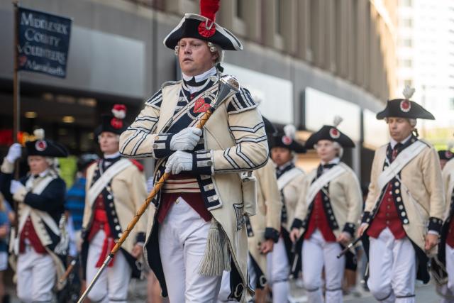 (250705) -- BOSTON, July 5, 2025 (Xinhua) -- People attend an U.S. Independence Day parade in Boston, Massachusetts, the United States, July 4, 2025. (Photo by Ziyu Julian Zhu/Xinhua)