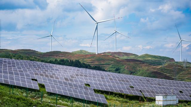 (250706) -- GUIYANG, July 6, 2025 (Xinhua) -- This photo shows photovoltaic panels of a solar power station for agricultural use in the Yi-Hui-Miao Autonomous County of Weining, southwest China's Guizhou Province, July 3, 2025. In recent years, Guizhou has made significant progress in ecological construction, striving to transform ecological advantages into developmental strengths. 
  While actively developing green energy sources such as wind and solar power, Guizhou makes full use of the land beneath photovoltaic panels to cultivate crops, and meanwhile encourages farmers to engage in agricultural planting by leveraging diverse terrain and varied climate, an effort to enhance farmers' income.
  Currently, Guizhou's forest coverage rate stands at 63.3 percent, and its green economy accounts for 48 percent of the province's overall economic composition. (Xinhua/Tao Liang)