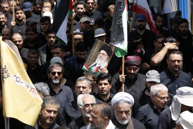 (250706) -- TEHRAN, July 6, 2025 (Xinhua) -- People attend a rally in support of Iran's Supreme Leader Ali Khamenei in Tehran, Iran, July 5, 2025. (Xinhua)