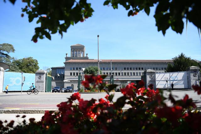 (250917) -- GENEVA, Sept. 17, 2025 (Xinhua) -- Photo taken on Sept. 17, 2025, shows the World Trade Organization (WTO) headquarters in Geneva, Switzerland. The WTO said Wednesday that the use of artificial intelligence (AI) could boost global trade by nearly 40 percent by 2040, while emphasizing the need to bridge digital divides. (Xinhua/Lian Yi)
