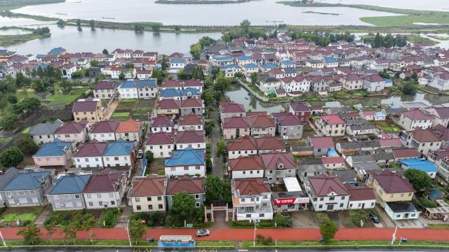 (251018) -- BEIJING, Oct. 18, 2025 (Xinhua) -- An aerial drone photo taken on Oct. 17, 2025 shows the Dongluo Village in Taizhou City, east China's Jiangsu Province. Four Chinese villages were listed in the UN Tourism's 2025 edition of "Best Tourism Villages," according to announcements made at a UN Tourism awards ceremony on Friday in Huzhou, east China's Zhejiang Province.
   The four listed villages are Huanggang in the Qiandongnan Miao and Dong Autonomous Prefecture, southwest China's Guizhou Province; Jikayi in the Ganzi Tibetan Autonomous Prefecture, southwest China's Sichuan Province; Dongluo, which is administered by Taizhou City in east China's Jiangsu Province; and Digang, which is administered by Huzhou City in Zhejiang Province.
    With these four villages, China now boasts a total of 19 "Best Tourism Villages" as recognized by the UN Tourism, with 15 other Chinese villages listed over previous years. (Photo by Zhou Shegen/Xinhua)