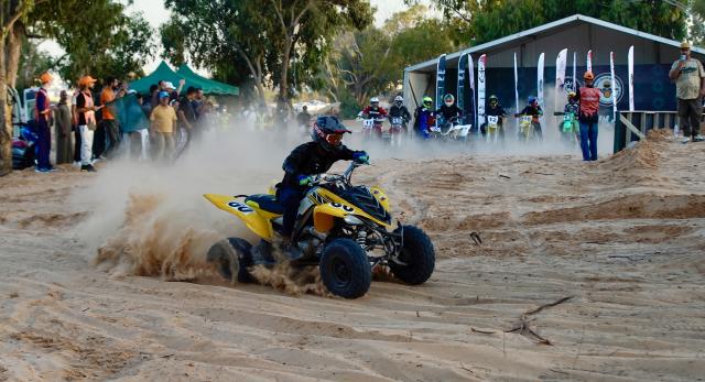 (251026) -- TRIPOLI, Oct. 26, 2025 (Xinhua) -- A motorcyclist participates in a motocross race in Tripoli, Libya on Oct. 24, 2025. To promote motocross culture and cultivate sportsmanship among local youth, the Libyan Motorcycle Association held the first Motocross Championship in Libya from Friday to Sunday. (Photo by Hazem Turkia/Xinhua)