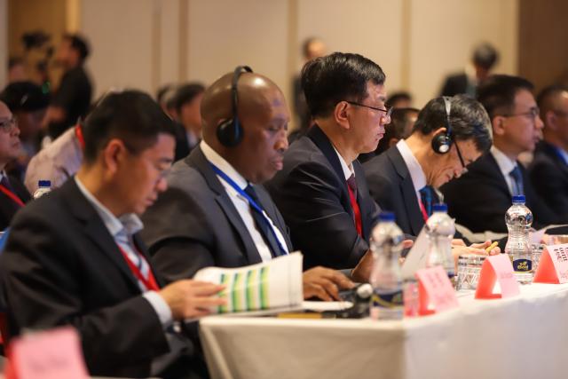 (251027) -- ADDIS ABABA, Oct. 27, 2025 (Xinhua) -- Guests attend the 2025 General Assembly of the China-Africa Agricultural Science and Technology Innovation Alliance in Addis Ababa, Ethiopia's capital, on Oct. 27, 2025. The 2025 General Assembly of the China-Africa Agricultural Science and Technology Innovation Alliance (CAASTIA) kicked off on Monday in Addis Ababa, with a focus on cooperation for Africa's food security and agricultural modernization. (Photo by Michael Tewelde/Xinhua)