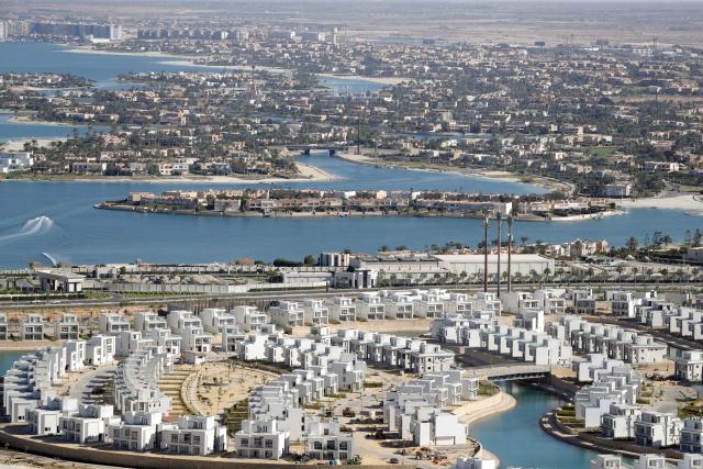 (251027) -- CAIRO, Oct. 27, 2025 (Xinhua) -- Photo taken on Oct. 27, 2025 shows a view of the Mediterranean city of New Alamein, Matrouh Governorate, Egypt. New Alamein, located on the Mediterranean coast, is a city designed to be a modern, sustainable urban center that supports tourism, housing, and business. (Xinhua/Ahmed Gomaa)