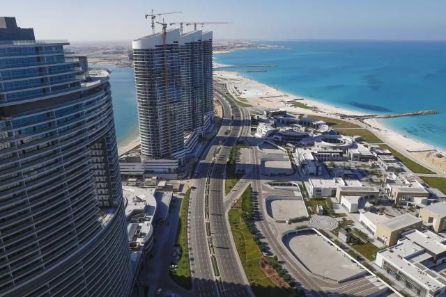 (251027) -- CAIRO, Oct. 27, 2025 (Xinhua) -- Photo taken on Oct. 27, 2025 shows a view of the Mediterranean city of New Alamein, Matrouh Governorate, Egypt. New Alamein, located on the Mediterranean coast, is a city designed to be a modern, sustainable urban center that supports tourism, housing, and business. (Xinhua/Ahmed Gomaa)