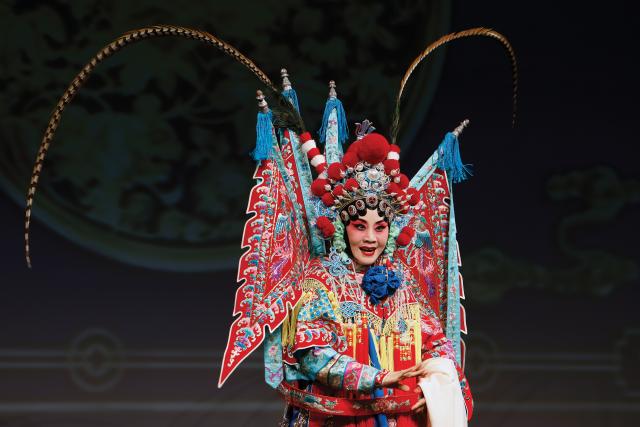 (251029) -- BUCHAREST, Oct. 29, 2025 (Xinhua) -- The "Embrace China--Beijing Sentiments" cultural performance is staged in Bucharest, Romania, Oct. 28, 2025. (Photo by Cristian Cristel/Xinhua)
