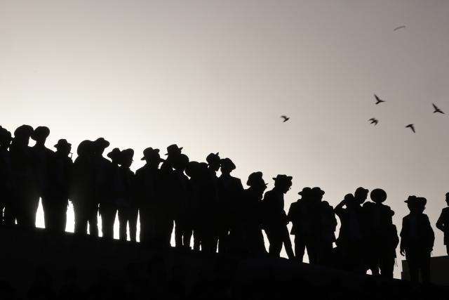 (251031) -- JERUSALEM, Oct. 31, 2025 (Xinhua) -- Ultra-Orthodox Jews take part in a protest in Jerusalem on Oct. 30, 2025. Hundreds of thousands of ultra-Orthodox Jews filled the streets of Jerusalem on Thursday to protest government plans to expand military conscription in their community and the recent arrests of draft dodgers by military police. (Photo by Jamal Awad/Xinhua)