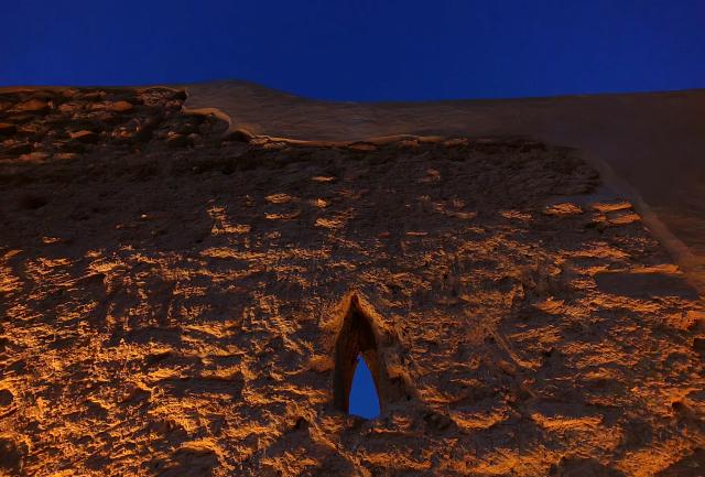 (251103) -- DIRIYAH, Nov. 3, 2025 (Xinhua) -- This photo taken on Oct. 27, 2025 shows the night view of Diriyah in Riyadh, Saudi Arabia. Located a short drive from Riyadh's city center, the Diriyah holds historical significance as the birthplace of the Kingdom of Saudi Arabia, dating back to 1727. (Xinhua/Sha Dati)