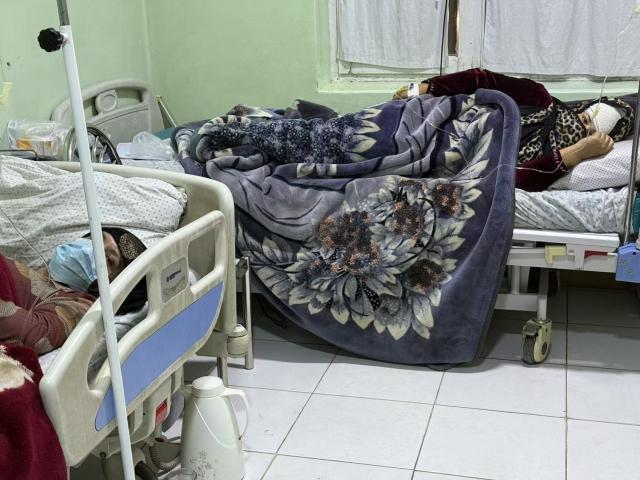 (251103) -- AIBAK CITY(AFGHANISTAN), Nov. 3, 2025 (Xinhua) -- Photo taken on Nov. 3, 2025 shows injured women at a hospital in Aibak City, the capital of Samangan Province, Afghanistan. An earthquake in northern Afghanistan has left 24 people dead and more than 630 injured, most of them with minor injuries, Afghanistan's National Disaster Management Authority said on Monday. (Photo by Saifurahman Safi/Xinhua)