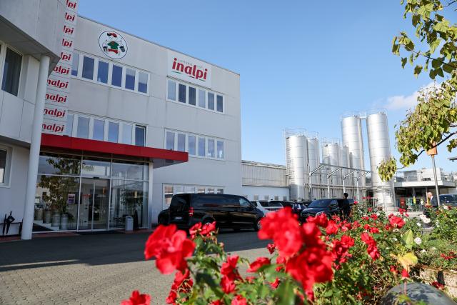 (251104) -- ROME, Nov. 4, 2025 (Xinhua) -- This photo taken on Oct. 30, 2025 shows the headquarters of Inalpi in Moretta, Italy. TO GO WITH "Roundup: Italian agri-food firms eye CIIE as gateway to Chinese market" (Xinhua/Li Jing)