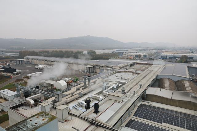 (251104) -- ROME, Nov. 4, 2025 (Xinhua) -- This photo taken on Oct. 30, 2025 shows the headquarters of Italgel in Cuneo, Italy. TO GO WITH "Roundup: Italian agri-food firms eye CIIE as gateway to Chinese market" (Xinhua/Li Jing)