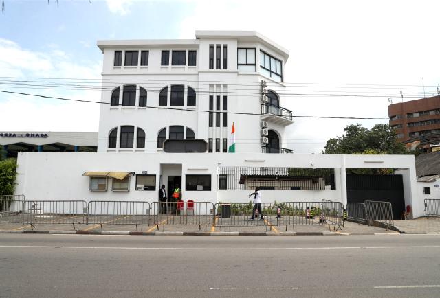 (251104) -- ABIDJAN, Nov. 4, 2025 (Xinhua) -- This photo taken on Nov. 4, 2025 shows the Constitutional Council of Cote d'Ivoire in Abidjan, Cote d'Ivoire. President of Cote d'Ivoire's Constitutional Council Chantal Camara on Tuesday officially confirmed incumbent President Alassane Ouattara as the winner of the presidential election held on Oct. 25 during a ceremony in Abidjan. (Photo by Yvan Sonh/Xinhua)