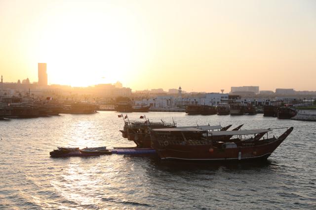 (251106) -- DOHA, Nov. 6, 2025 (Xinhua) -- This photo taken on Nov. 3, 2025 shows a city view in Doha, Qatar. (Xinhua/Shadati)