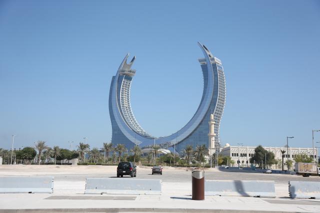 (251106) -- DOHA, Nov. 6, 2025 (Xinhua) -- This photo taken on Nov. 3, 2025 shows a city view in Doha, Qatar. (Xinhua/Shadati)