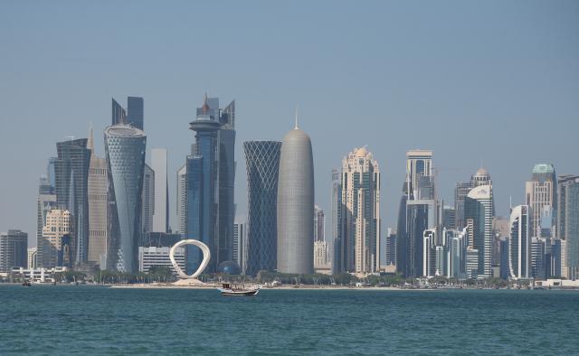 (251106) -- DOHA, Nov. 6, 2025 (Xinhua) -- This photo taken on Nov. 3, 2025 shows a city view in Doha, Qatar. (Xinhua/Shadati)
