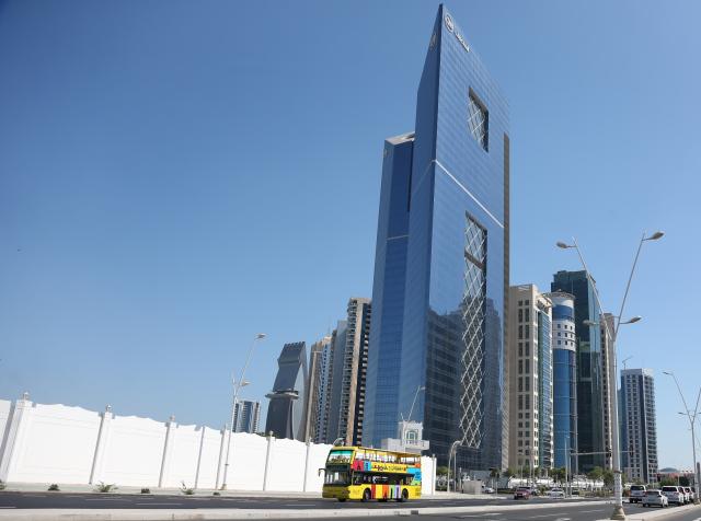 (251106) -- DOHA, Nov. 6, 2025 (Xinhua) -- This photo taken on Nov. 3, 2025 shows a city view in Doha, Qatar. (Xinhua/Shadati)