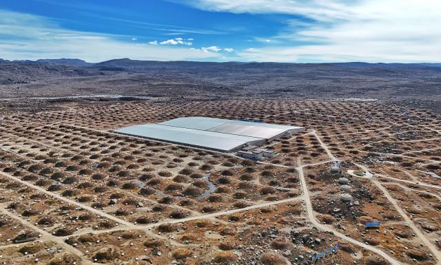 (251106) -- DAOCHENG, Nov. 6, 2025 (Xinhua) -- An aerial drone photo taken on Oct. 28, 2025 shows a view of the Large High Altitude Air Shower Observatory (LHAASO) in Daocheng County, Ganzi Tibetan Autonomous Prefecture, southwest China's Sichuan Province. LHAASO, located at an altitude of 4,410 meters on Mount Haizi in Daocheng County, began regular operations in July 2021. It has since been recognized as a leading international facility with the world's highest sensitivity and accuracy for gamma-ray and cosmic-ray detection. (Xinhua/Liu Kun)