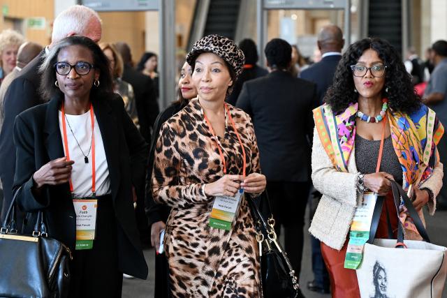 (251106) -- CAPE TOWN, Nov. 6, 2025 (Xinhua) -- Delegates attend the International Women's Forum (IWF) Global Cornerstone Conference in Cape Town, South Africa, Nov. 6, 2025. South African President Cyril Ramaphosa has urged world leaders, policymakers, and civil society to unite in defending and advancing the gains made in women's empowerment and gender equality.
TO GO WITH "South African president urges united global effort on women's empowerment " (Photo by Xabiso Mkhabela/Xinhua)