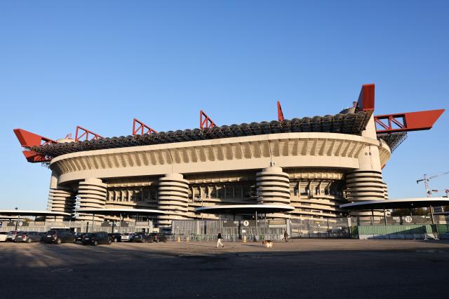 (251109) -- MILAN, Nov. 9, 2025 (Xinhua) -- This photo taken on Nov. 4, 2025 shows San Siro Stadium in Milan, Italy. The Milan-Cortina 2026 Olympic Winter Games will open on February 6, 2026 at Milan's San Siro Stadium. (Xinhua/Li Jing)