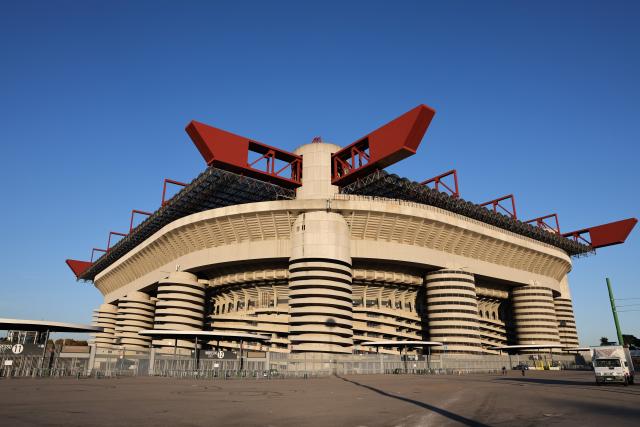 (251109) -- MILAN, Nov. 9, 2025 (Xinhua) -- This photo taken on Nov. 4, 2025 shows San Siro Stadium in Milan, Italy. The Milan-Cortina 2026 Olympic Winter Games will open on February 6, 2026 at Milan's San Siro Stadium. (Xinhua/Li Jing)