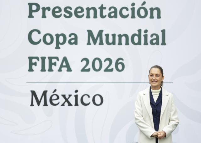(251111) -- MEXICO CITY, Nov. 11, 2025 (Xinhua) -- Mexican President Claudia Sheinbaum reacts during the presentation of the FIFA World Cup 2026 organization plan in Mexico City, capital of Mexico, on Nov. 10, 2025. (Xinhua/Francisco Canedo)