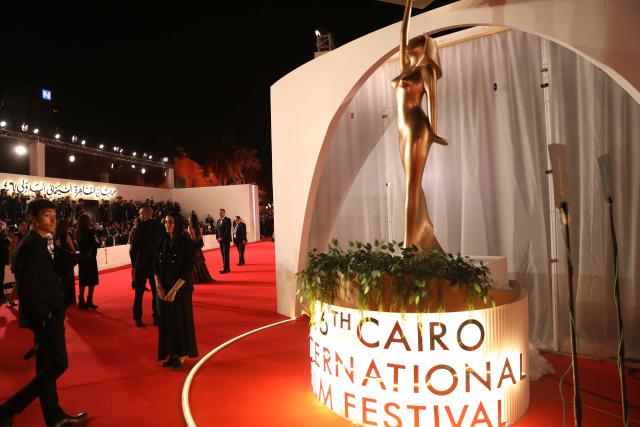 (251112) -- CAIRO, Nov. 12, 2025 (Xinhua) -- Guests attend the opening ceremony of the 46th Cairo International Film Festival in Cairo, Egypt, Nov. 12, 2025. (Photo by Ahmed Gomaa/Xinhua)