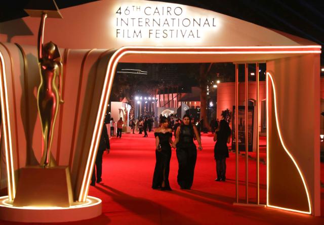 (251112) -- CAIRO, Nov. 12, 2025 (Xinhua) -- Guests attend the opening ceremony of the 46th Cairo International Film Festival in Cairo, Egypt, Nov. 12, 2025. (Photo by Ahmed Gomaa/Xinhua)