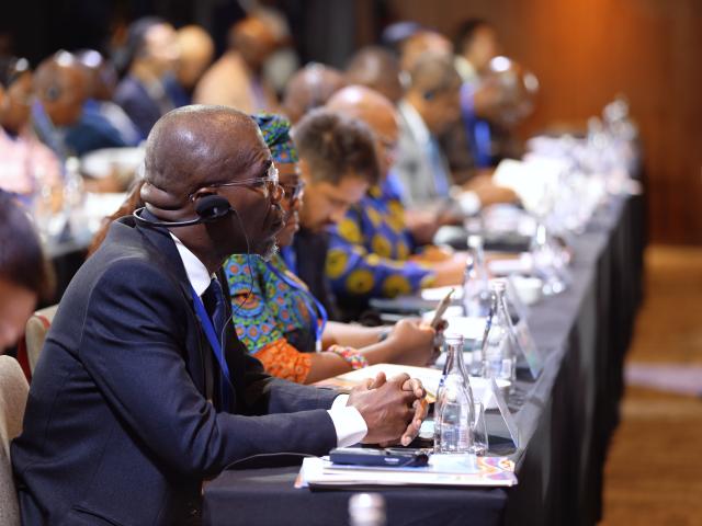(251113) -- JOHANNESBURG, Nov. 13, 2025 (Xinhua) -- Delegates attend the Global South Media and Think Tank Forum China-Africa Partnership Conference in Johannesburg, South Africa, Nov. 13, 2025. The Global South Media and Think Tank Forum China-Africa Partnership Conference opened here on Thursday to explore ways to strengthen global governance and deepen China-Africa cooperation.
   The two-day event, co-hosted by Xinhua News Agency, the African Union (AU) and South Africa's Independent Media, among other partners, gathered more than 200 representatives from over 160 media outlets, think tanks, government organizations and other institutions from China and 41 African countries, as well as the AU. (Xinhua/Chen Wei)