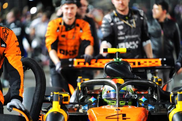 (251123) -- LAS VEGAS, Nov. 23, 2025 (Xinhua) -- Red Bull's Dutch driver Max Verstappen prepares before the 2025 Formula One U.S. Grand Prix at Las Vegas Circuit, in Las Vegas, the United States, Nov. 22, 2025. (Xinhua/Wu Xiaoling)