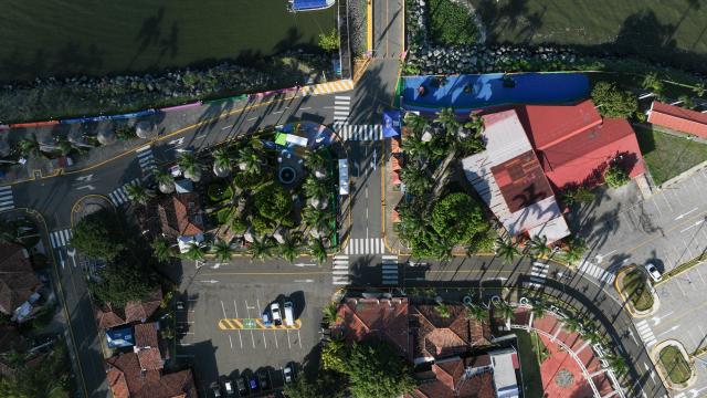 (251123) -- MANAGUA, Nov. 23, 2025 (Xinhua) -- This aerial drone photo taken on Nov. 17, 2025 shows a city view of Managua, Nicaragua. (Xinhua/Li Mengxin)