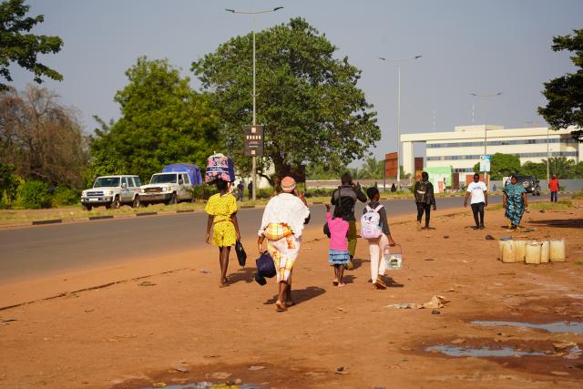 (251127) -- BISSAU, Nov. 27, 2025 (Xinhua) -- This photo taken on Nov. 27, 2025 shows a city view in Bissau, Guinea-Bissau. TO GO WITH "Horta Inta-A sworn in as transitional president of Guinea-Bissau" (Xinhua/Si Yuan)