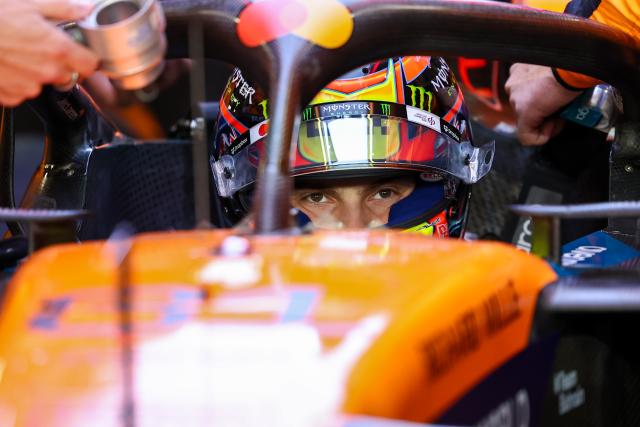(251130) -- DOHA, Nov. 30, 2025 (Xinhua) -- McLaren's Australian Driver Oscar Piastri prepares before the Sprint race of the Formula One Qatar Grand Prix at the Lusail International Circuit in Doha, Qatar, on Nov. 29, 2025. (Photo by Li Chao/Xinhua)