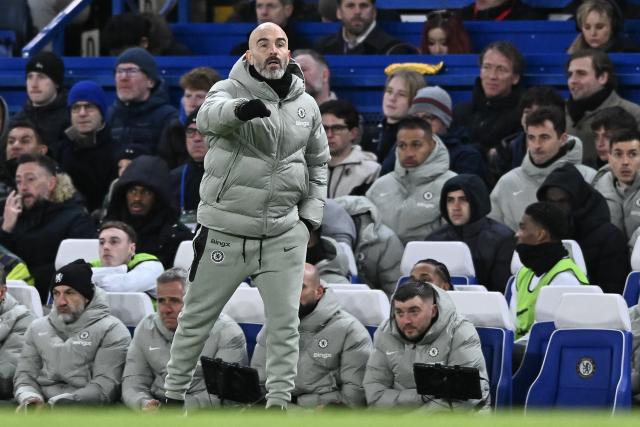 (251201) -- LONDON, Dec. 1, 2025 (Xinhua) -- Chelseal's head coach Enzo Maresca gestures during the English Premier League match between Arsenal FC and Chelsea FC in London, Britain, on Nov. 30, 2025.
FOR EDITORIAL USE ONLY. NOT FOR SALE FOR MARKETING OR ADVERTISING CAMPAIGNS. NO USE WITH UNAUTHORIZED AUDIO, VIDEO, DATA, FIXTURE LISTS, CLUB/LEAGUE LOGOS OR "LIVE" SERVICES. ONLINE IN-MATCH USE LIMITED TO 45 IMAGES, NO VIDEO EMULATION. NO USE IN BETTING, GAMES OR SINGLE CLUB/LEAGUE/PLAYER PUBLICATIONS. (Xinhua)